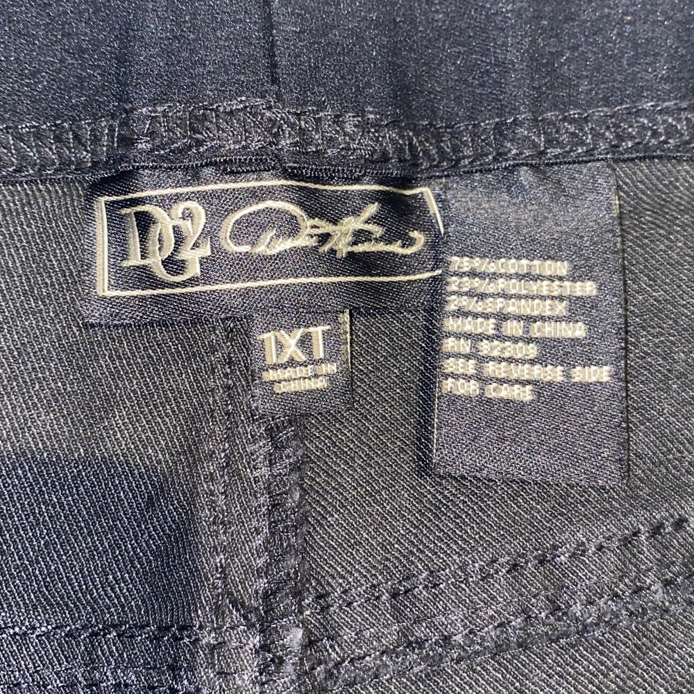NWT Black Pull on Jeans 1XTall - Picture 2 of 6